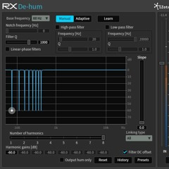 iZotope RX Plug-in Pack | De-hum Plug-in | Before and After Example on Dialogue