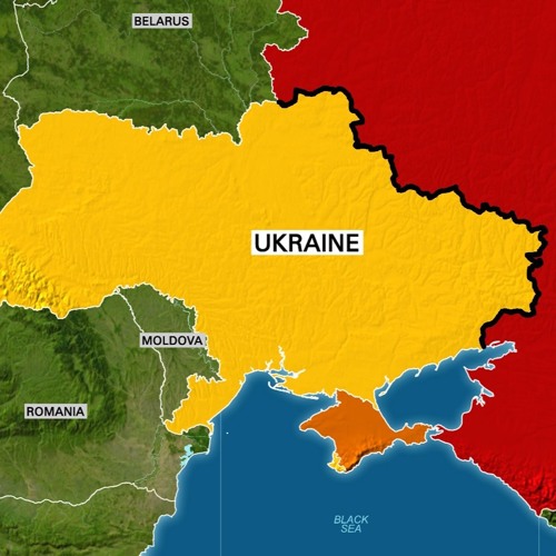 where is crimea ukraine located on a map
