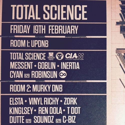 Messent@ UPDnb Presents:  Total Science