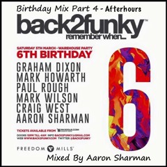 back2funky 6th Birthday Mix - Afterhours Mixed By Sharman