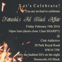 Dj Swivo & Spangee British Live @ Tasha's All Black Affair 2016