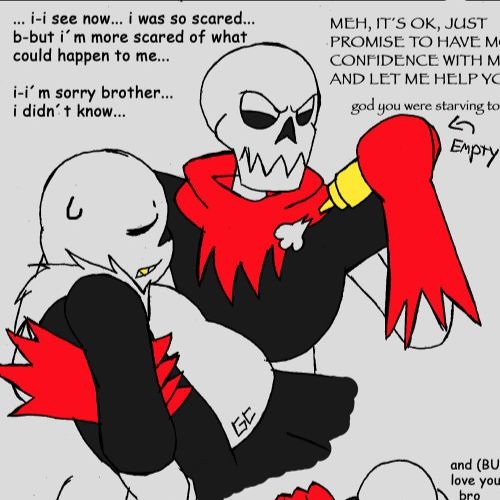 Uf! Sans x Us! Papyrus One-shot