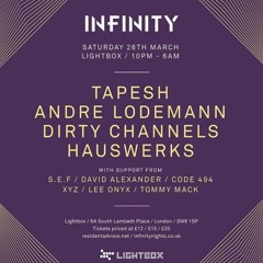 Infinity March 2016 Promo Mix - Lee Onyx