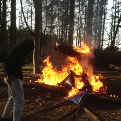 Fire burning