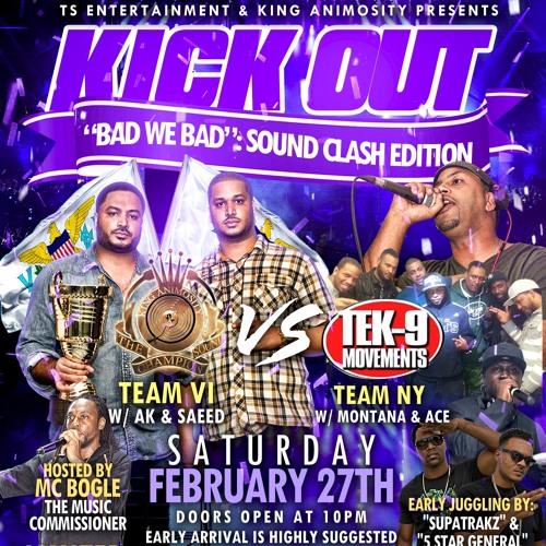 King Animosity VS Tek 9 Movements - Kick Out Soundclash - St Croix - 02.27.16