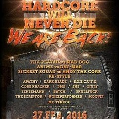 Apathy @Hardcore Will Never Die