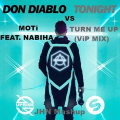 DON DIABLO VS MOTi Feat. NABIHA - TONIGHT VS TURN ME UP (ViP MIX) JHN MASHUP