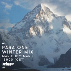 Para One - Winter Mix on Rinse FR 01/03/16