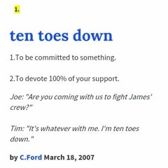 10 Toes Down Feat. SBG MItch