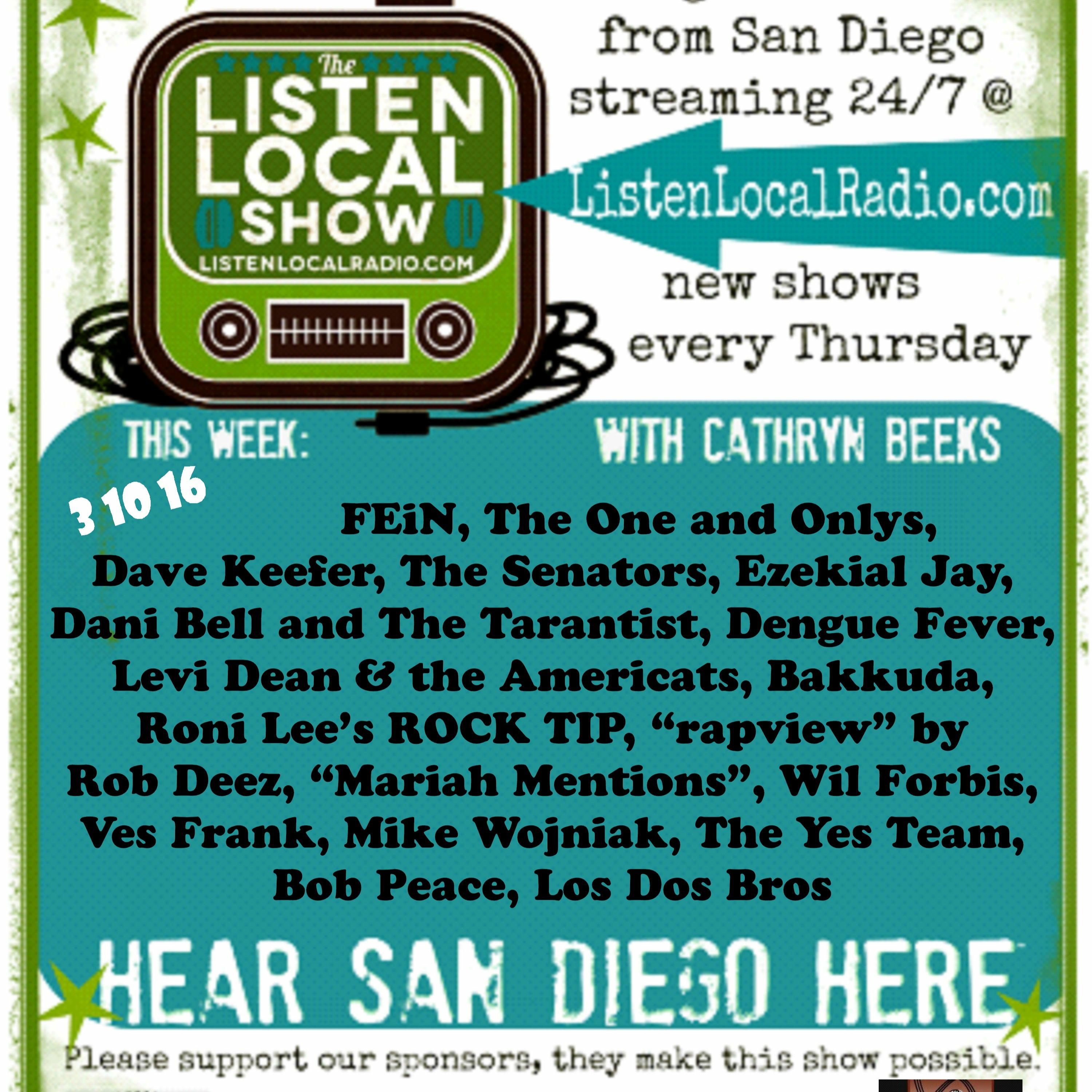 The Listen Local Show 3 10 16 episode artwork