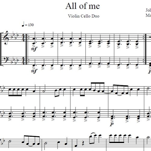 All Of Me - John Legend - String duet (preview)