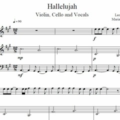 Hallelujah - Leonard Cohen - String Duet (with Vocals) preview