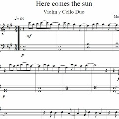 Here comes the sun - The Beatles - string duet (preview)