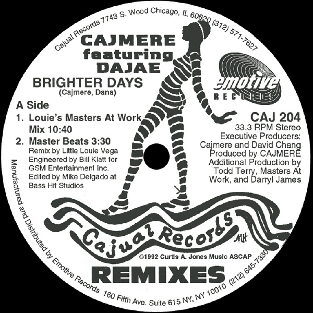 Stream Cajmere Ft. Dajae - Brighter Days (Underground Goodies Mix