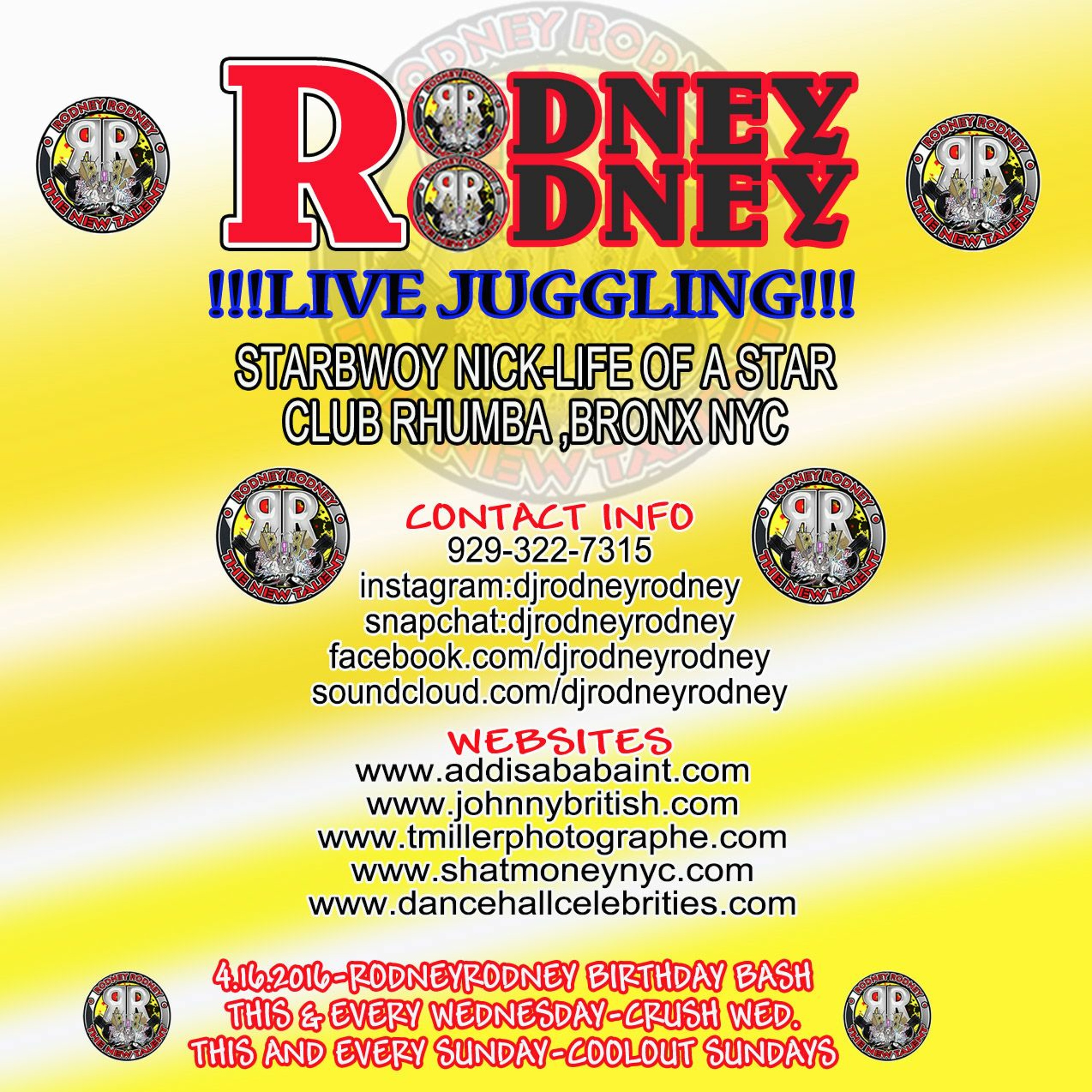 RODNEYRODNEY LIVE JUGGLING @STARBWOY NICK LIFE OF A STAR PARTY @CLUB RHUMBA BRONX episode artwork