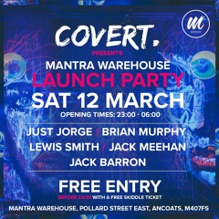 Just Jorge Live At Mantra Warehouse - 12 03 16