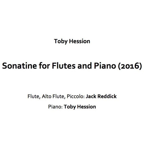 Sonatine For Flutes And Piano (2016)