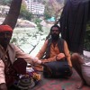 Two Men Playing Along The Ganga River, Rishikesh