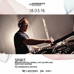 Spirit - Ingredients London Promo Mix