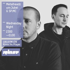 Rinse FM  Podcast - Metalheadz w/ Jubei & SP:MC - 16th March 2016