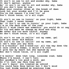 don't think twice, it's all right - bob dylan - cover