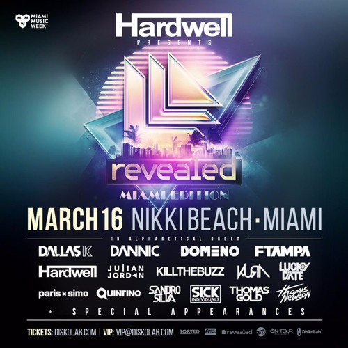 Stream DallasK - Live @ Revealed Miami Edition, Nikki Beach 2016.