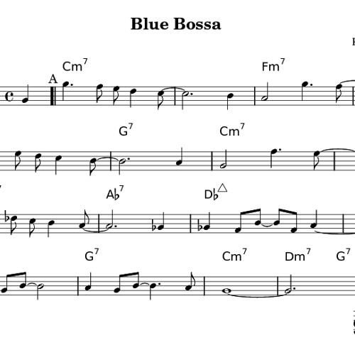 blue bossa original