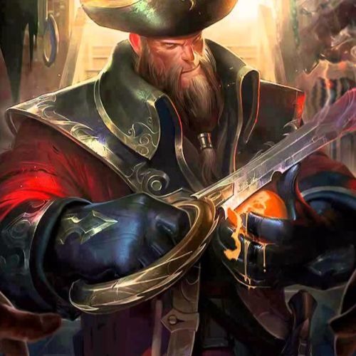 He is a pirate (He is Gangplank)