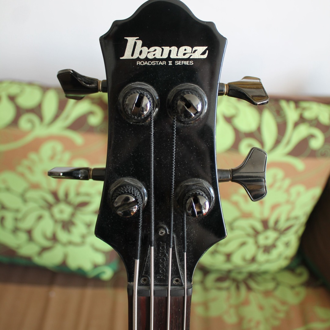 ベース Ibanez Ibanez Roadstar Bass Fretless BLK Vintage 1985 Ibanez Roadstar II RB850 5-String Fretless Bass