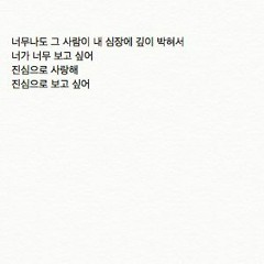 I Love You, I Miss You/ 사랑해 보고싶어