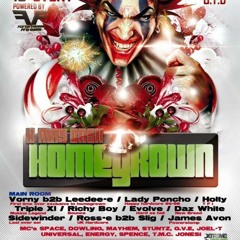HOMEGROWN - DJ Triple XL - Mc Universal B2B Beatz, Spence, Joel - T, Stuntz