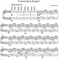 L'envol de la Licorne - Piece for piano