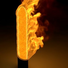 }}FLAMING DILDO WITH BUTTERFLY WINGS{{