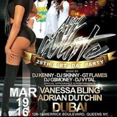 MISS SHOWTYME ALL WHITE 29TH BIRTHDAY AT CLUB DUBAI MARCH 2016