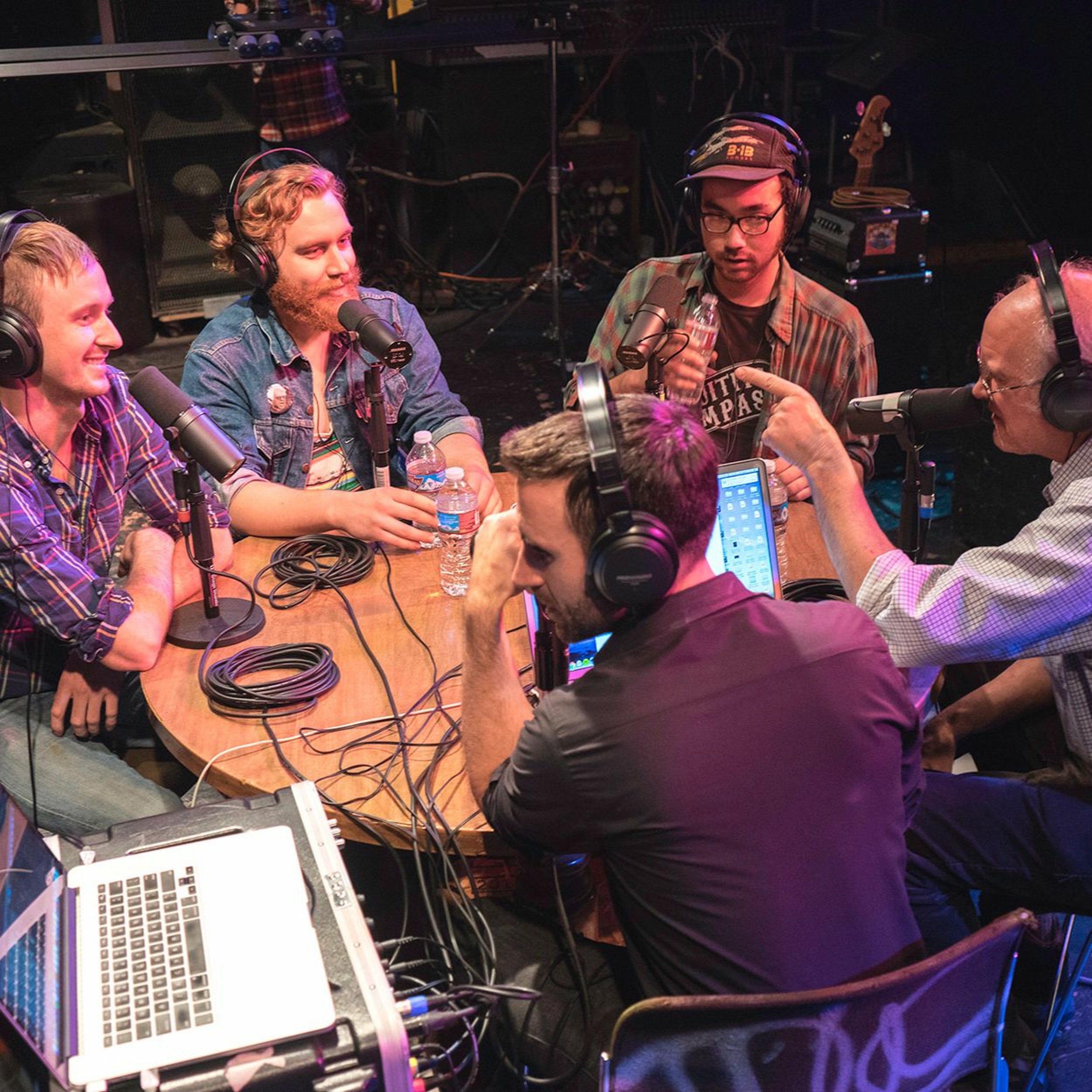 Onstage with Jim and Tom