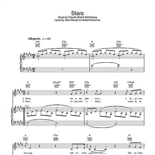 Stars From Les Miserables Cover Blake Nordman By Blake Nordman