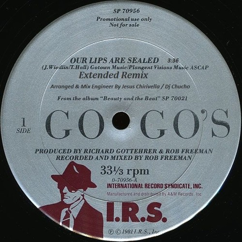 Stream The Go gos Our Lips Are Sealed (Extended Remix) by Dj Jesus