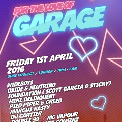 WIDEBOYS - For The Love of Garage London Promo Mix - 'Buy' for Free D/L