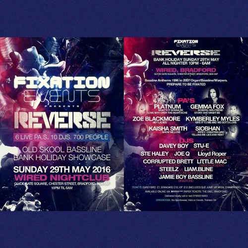 Reverse @ Wired, Bradford. Dj Stu-E Old Skool Bassline Promo