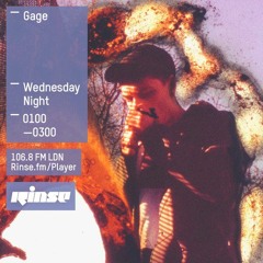 Rinse FM Podcast - Gage - 30th March 2016