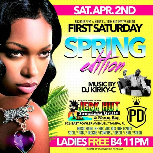 1ST SATURDAY-TAMPA @THE JERK HUT-MUSIC BY POISON DART 4 - 2-16