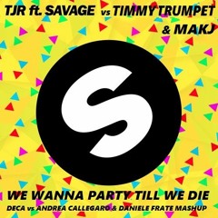 Makj  Vs TJR - We Wanna Party Til We Die (DECA vs Andrea Callegaro & Daniele Frate Mashup)