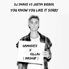 Dj Snake vs Justin Bieber - You know you like it Sorry (GamHertz x KillAV Mashup)