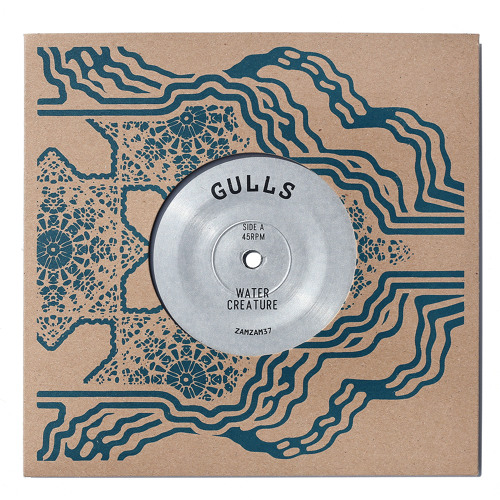 Gulls "Water Creature" b/w Gulls Rhythm Force "Message to Rogg" ZamZam 37 7" vinyl rip