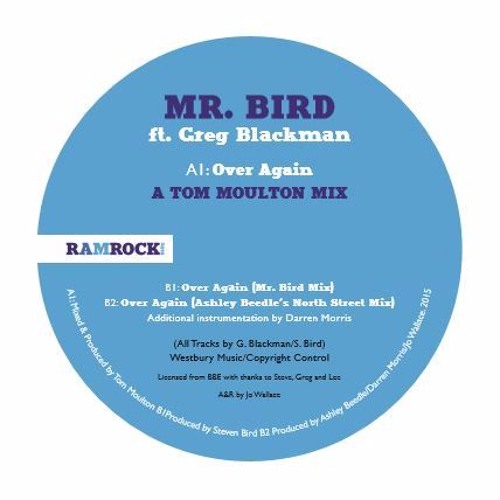 MR. BIRD featuring GREG BLACKMAN - OVER AGAIN [Tom Moulton Mix / J*ski CRIB Extended]