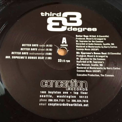 Third Degree - Better Days (1997)