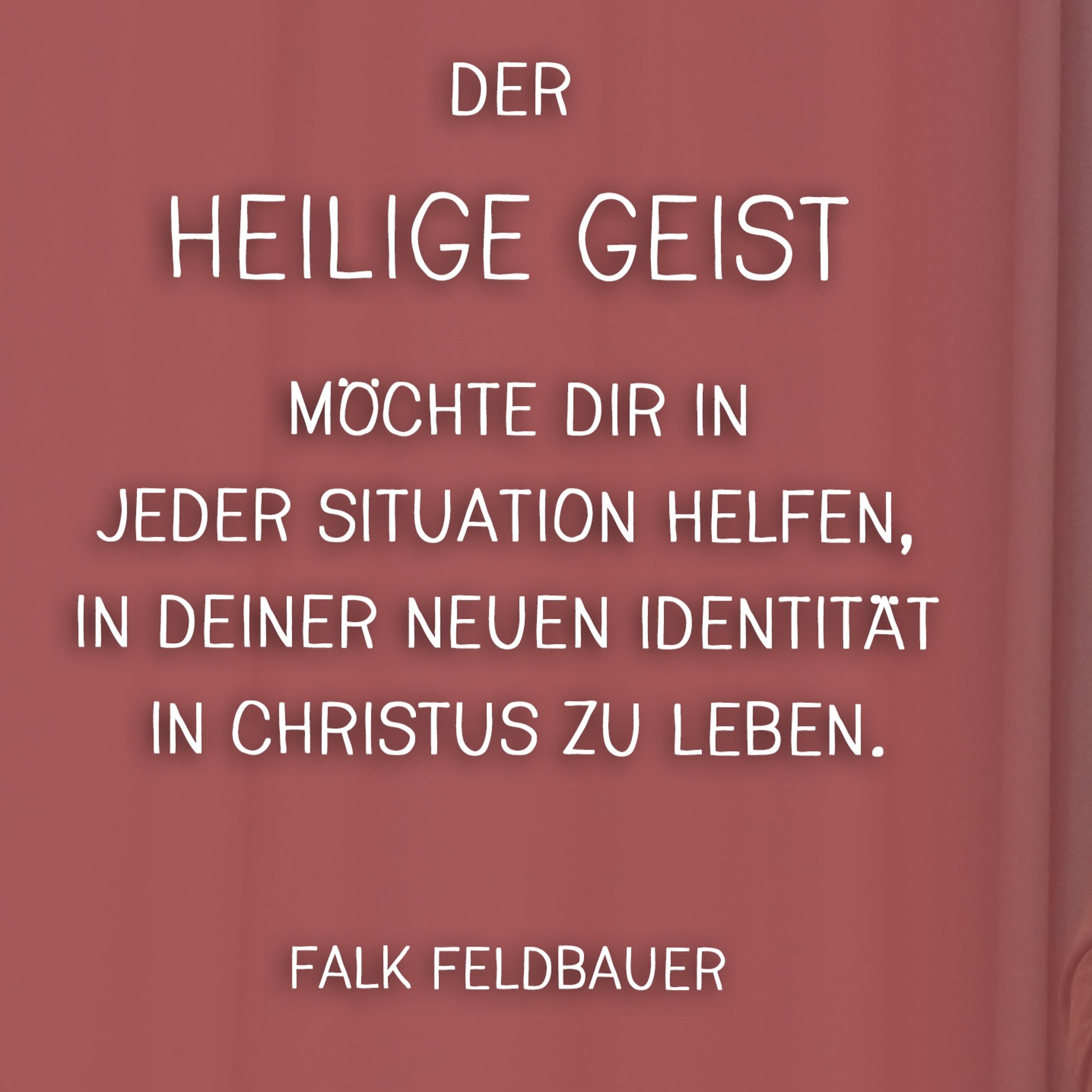 Falk Feldbauer - Der Heilige Geist für dich und uns (10.04.2016) episode artwork