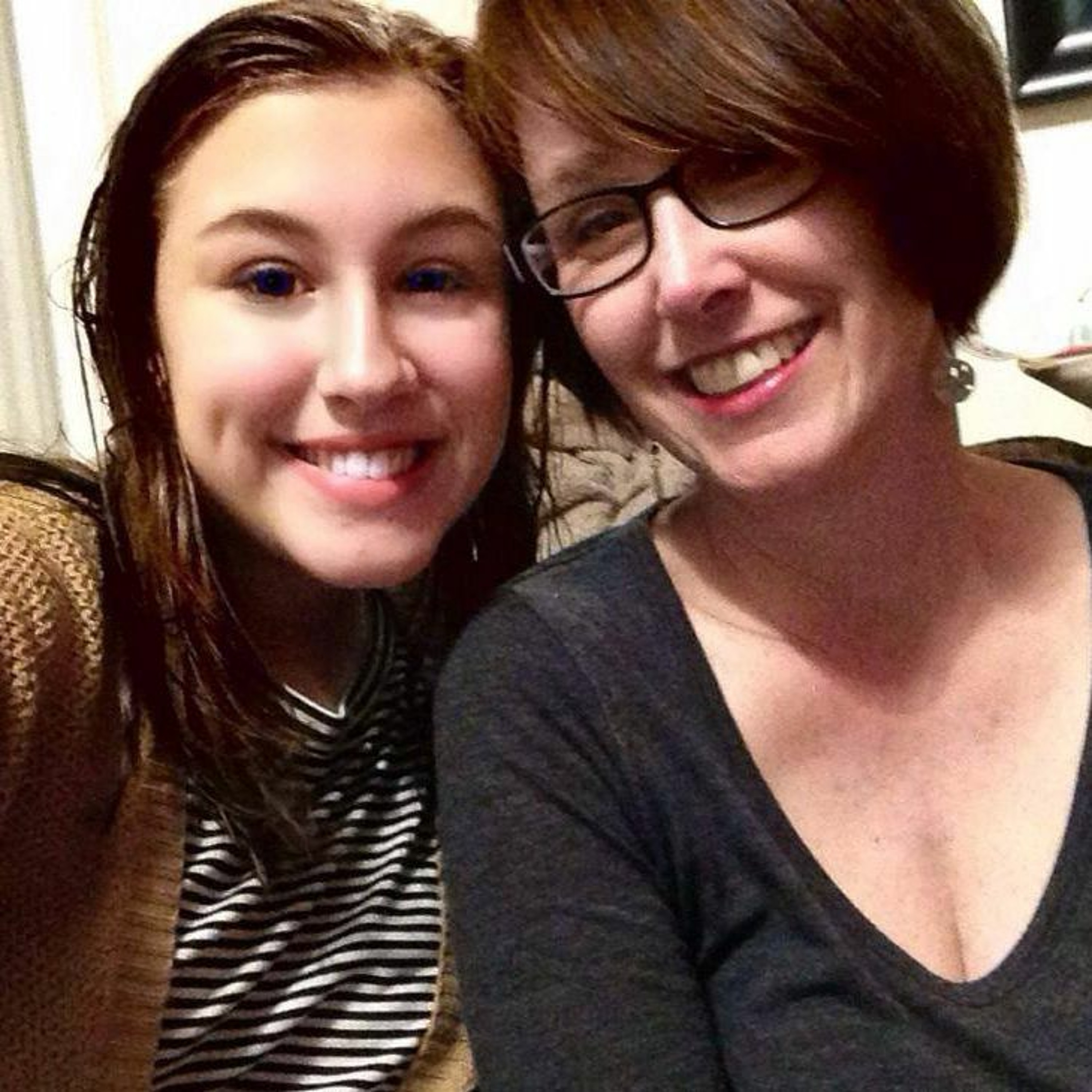 Joan handles her daughter's low during the podcast episode artwork