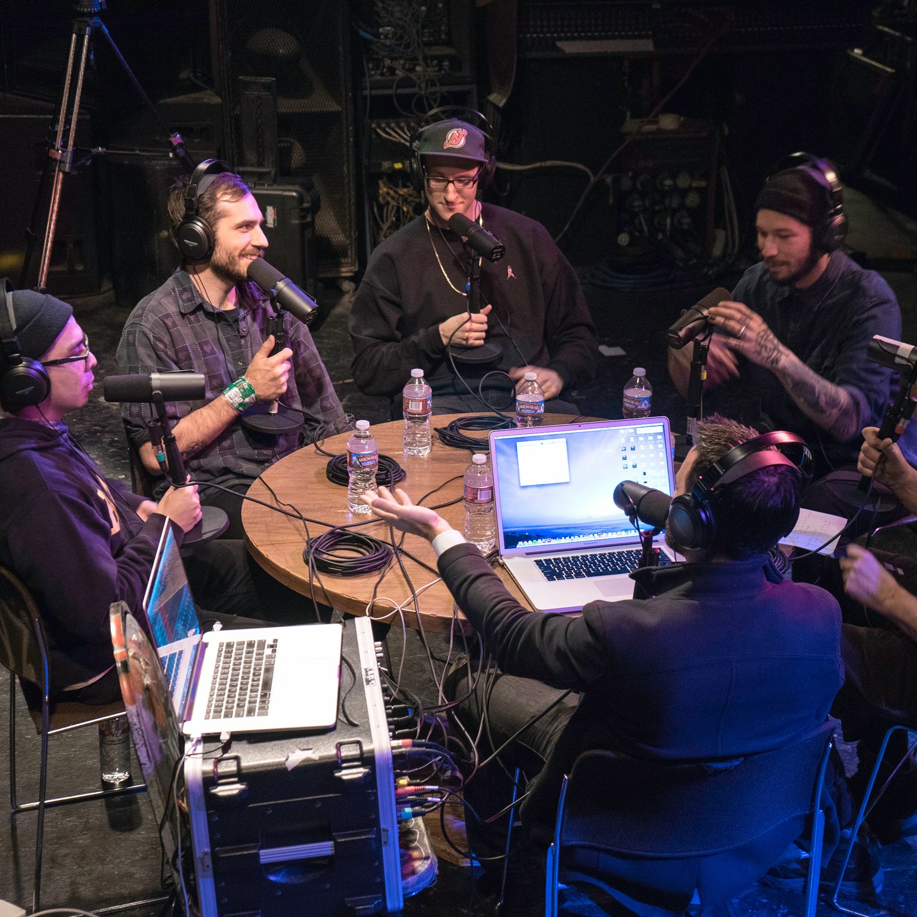 Onstage with Jim and Tom