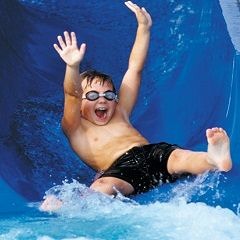 Water slides in the hood